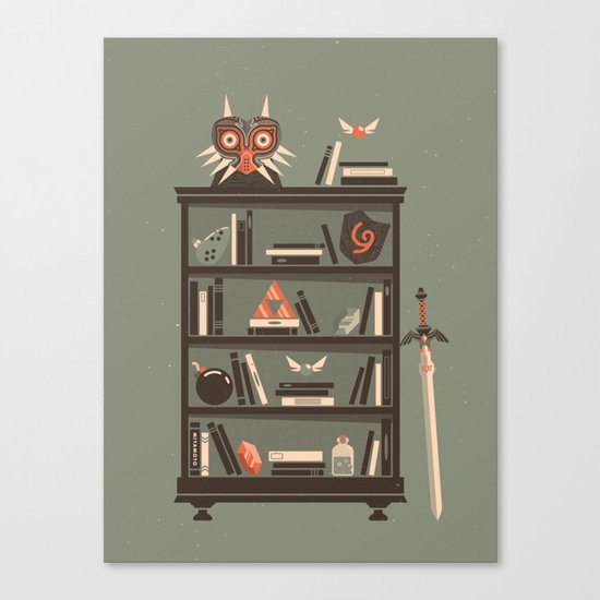 Zelda Shelf // Miyamoto Canvas Print