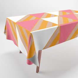 pink checkers Tablecloth