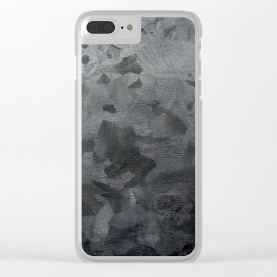 Grey texture Clear iPhone Case