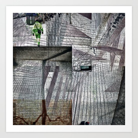 Wednesday 20 February 2013: time travel or paces Art Print