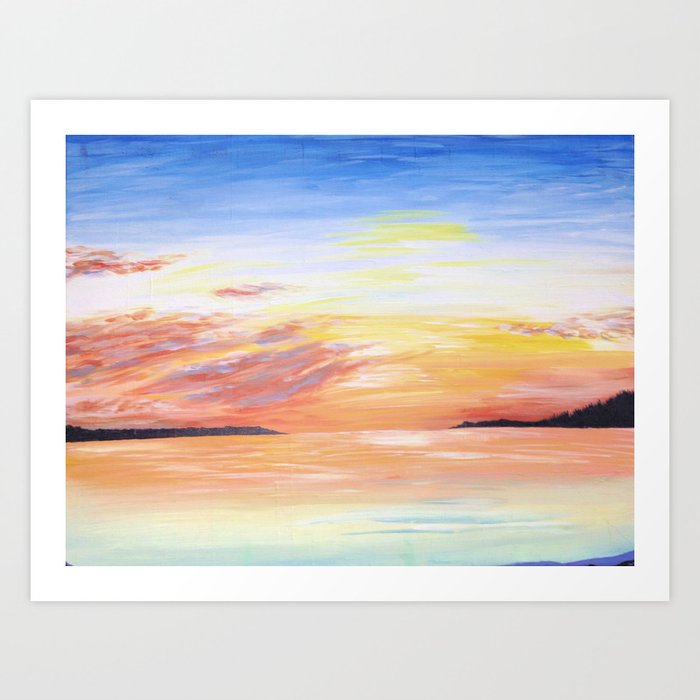 Lake Washington Sunset  Art Print