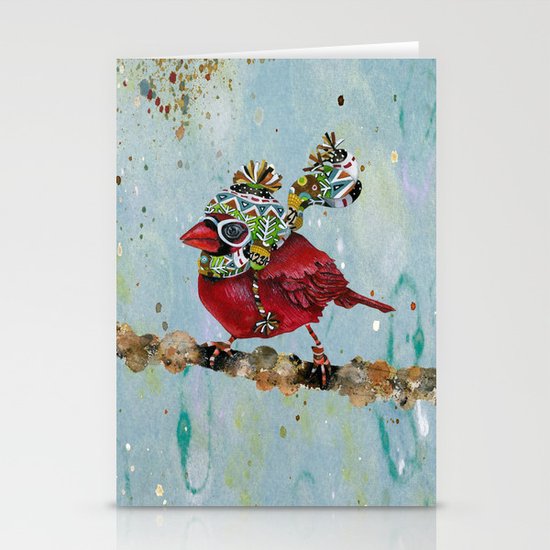 Cardinal Blaze Stationery Cards