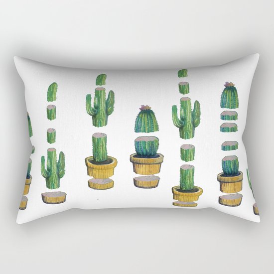cactus art Rectangular Pillow