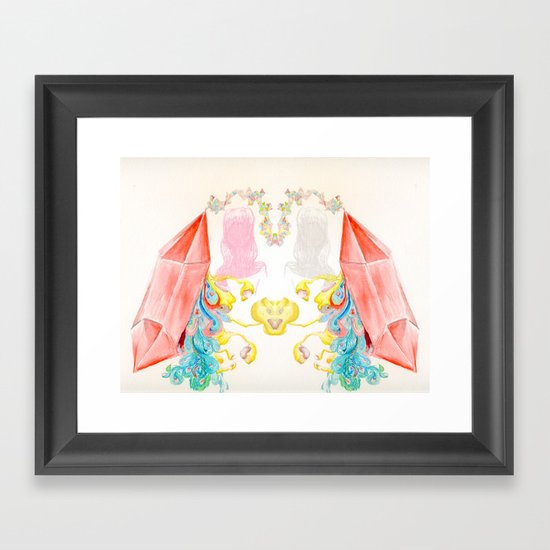 electric fungus Framed Art Print