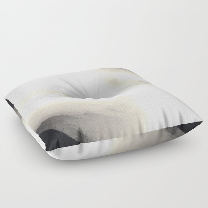 Black and white flash abstract Floor Pillow
