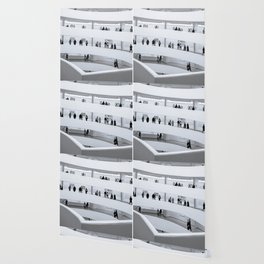Guggenheim Museum/ Art New York Manhattan/ black and white architecture photography/ Fine art print Wallpaper
