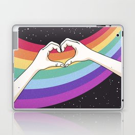 Heart Hands Rainbow Space Stars Laptop Skin