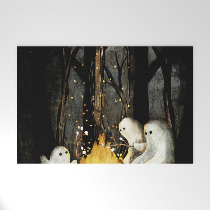 Marshmallows and ghost stories Welcome Mat