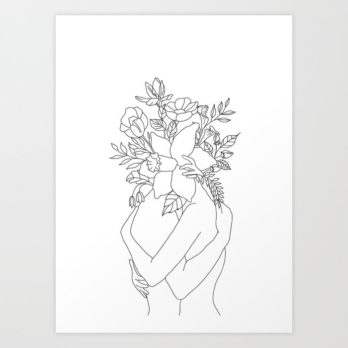 Blossom Hug Art Print
