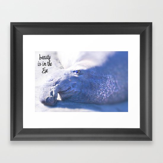 Beauty is in the Eye Framed Art Print