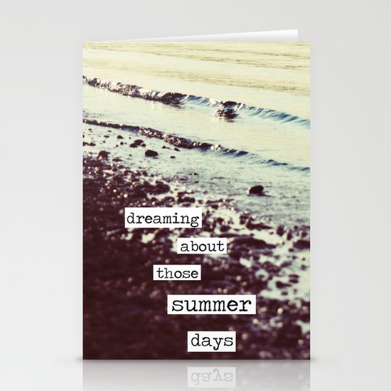 dreaming about those summer days Stationery Cards