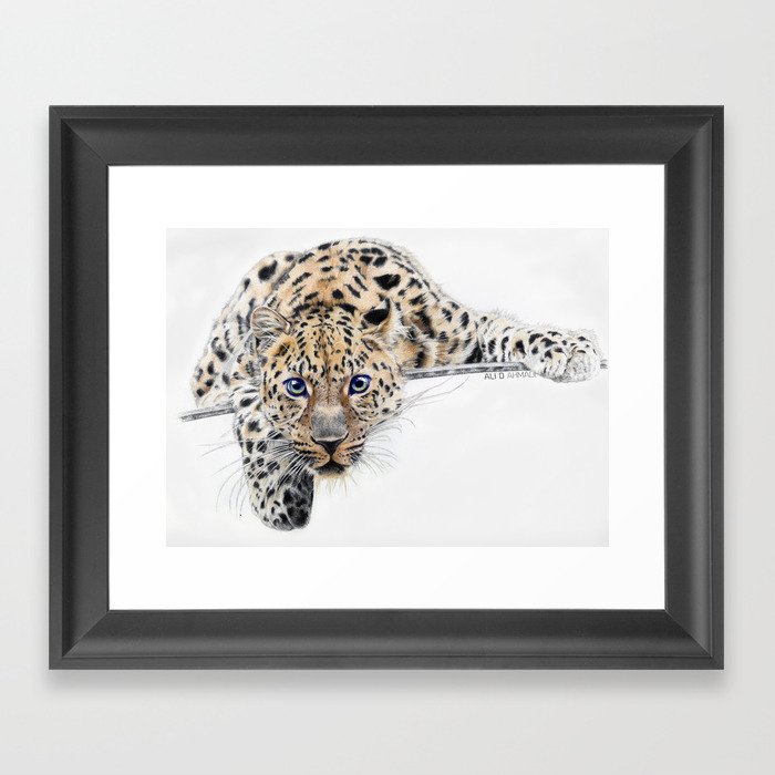 Local Eyes 'Leopard' Framed Art Print