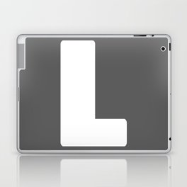 L (White & Grey Letter) Laptop Skin