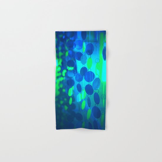 UNDERWATER GLAM CIRCLES #Blue #2 Hand & Bath Towel