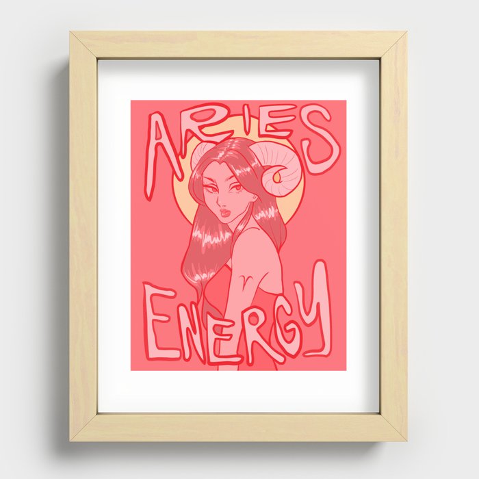 Aries Energy Recessed Framed Print