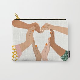 Indiscrimination | Anti-Racism Painting | Unity Illustration | Women Empowerment Growth Mindset Carry-All Pouch
