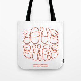 Love Bugs - Red Path Tote Bag