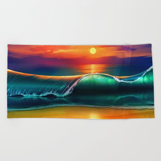 Beauty wave I Beach Towel