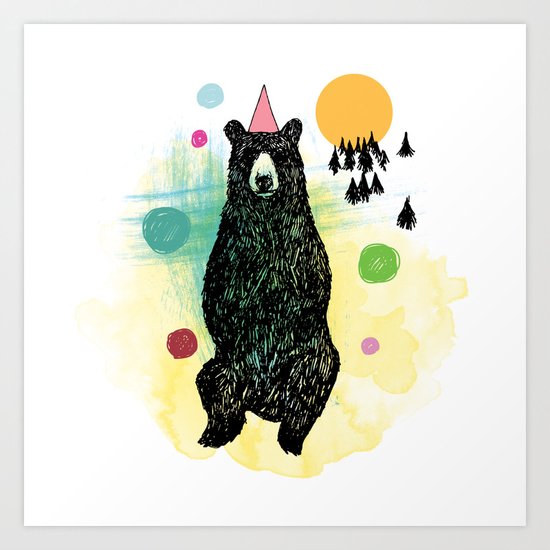 Bear Scape Art Print