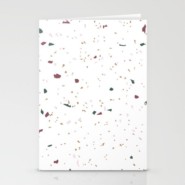 Mid Century Modern Abstract Terrazzo Stationery Cards
