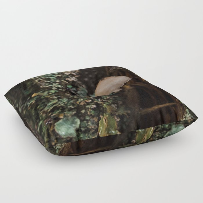 Mushroom in a Tree Floor Pillow