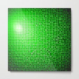 Green Pixels Metal Print | Simplychic, Children, Society6, Tech, Space, Bright, Geek, Pixels, Graphicdesign, Pattern 