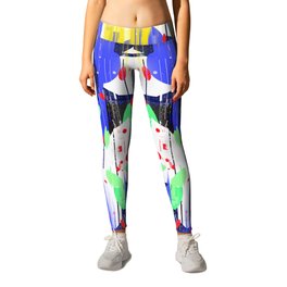 His Majesty the Glitch 4 Leggings | Pop Art, Illustration, Abstract 