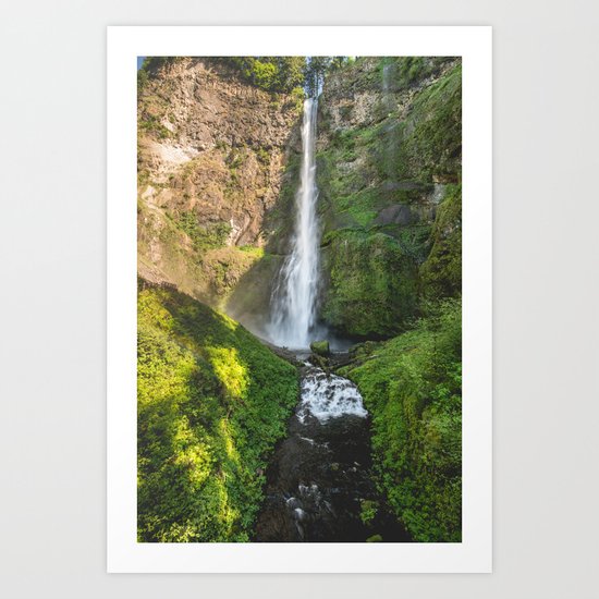 Multnomah Falls Oregon Art Print