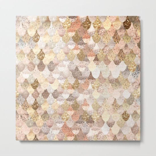 MERMAID GOLD Metal Print