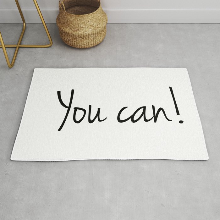You can .Positive logo Rug