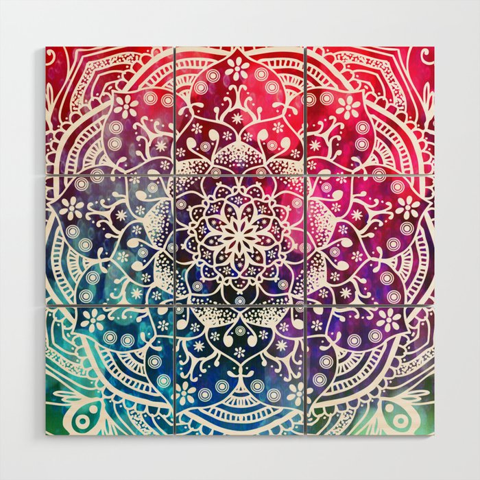 Mandala Namaste Spiritual Zen Bohemian Hippie Yoga Mantra Meditation Wood  Wall Art by Inspired Images