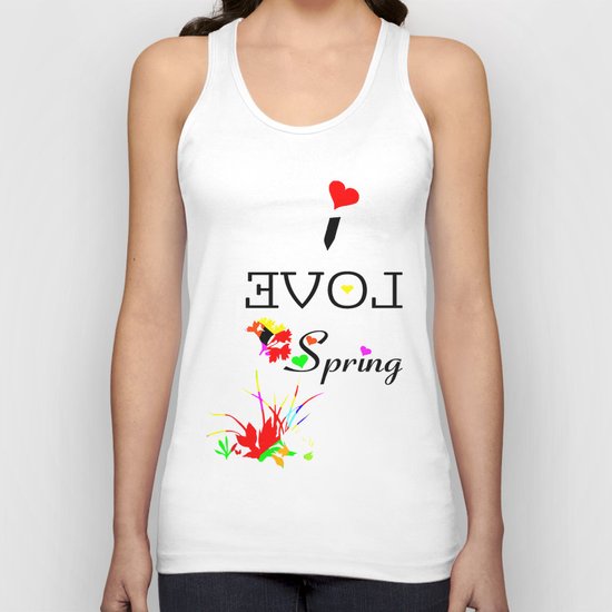 I LOVE SPRING Unisex Tank Top