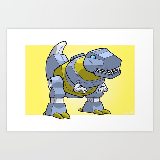 DinoBot Mini-Print Art Print