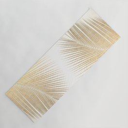 Palm leaf synchronicity - gold Yoga Mat