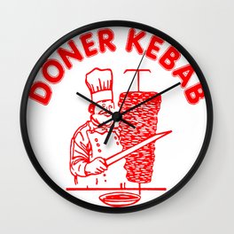 The Famous Döner Kebab Wall Clock