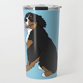 Bernese Mountain Dog Sitting Travel Mug