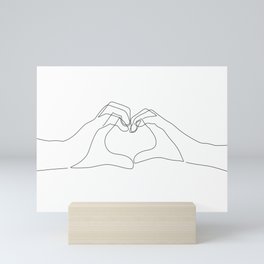 Hand Heart Mini Art Print