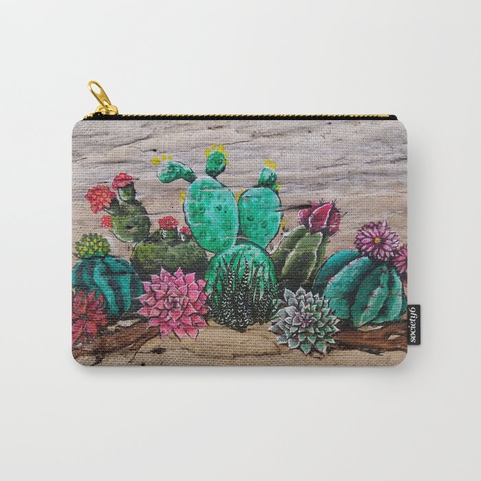 Cactus and Succulents Carry-All Pouch