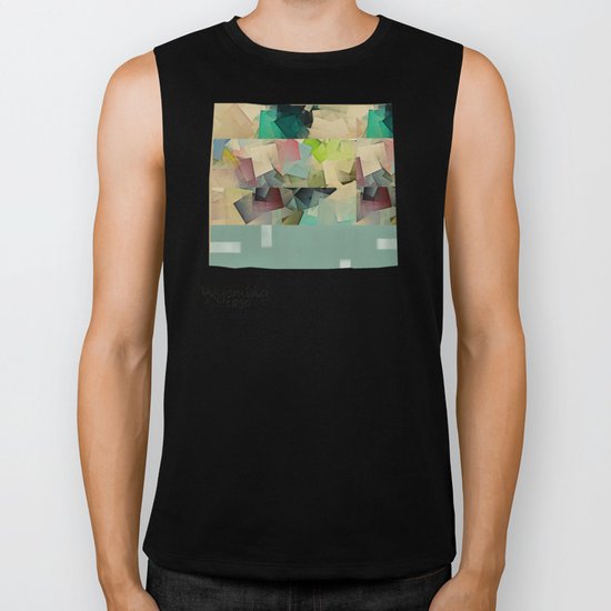 wyoming state map Biker Tank