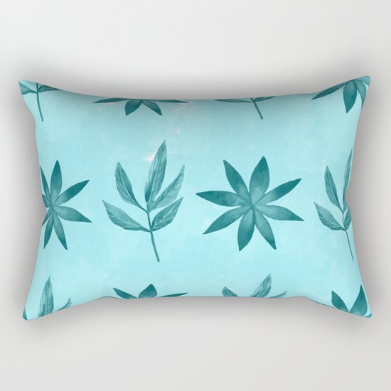 Colorful Leaves IX Rectangular Pillow