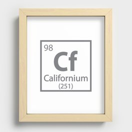 Californium- California Science Periodic Table Recessed Framed Print