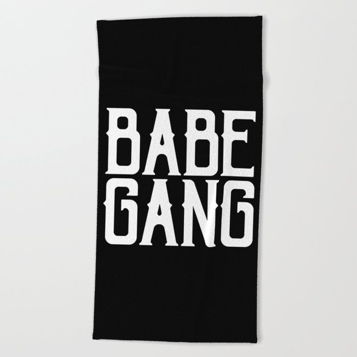 Babe Gang - White Beach Towel