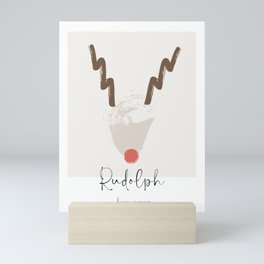 Minimalist Rudolph Mini Art Print