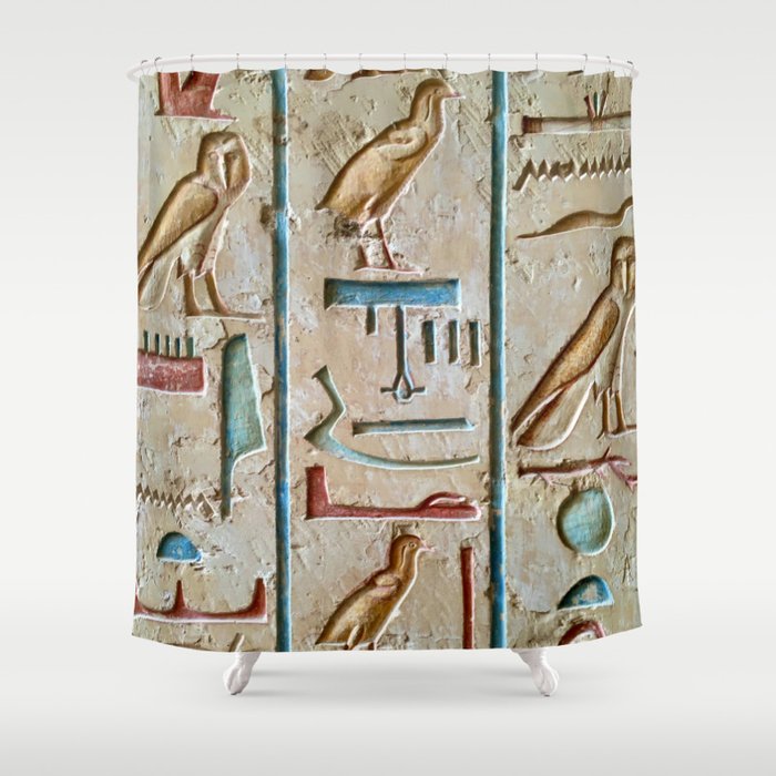 Ancient Egyptian Hieroglyphics Shower Curtain