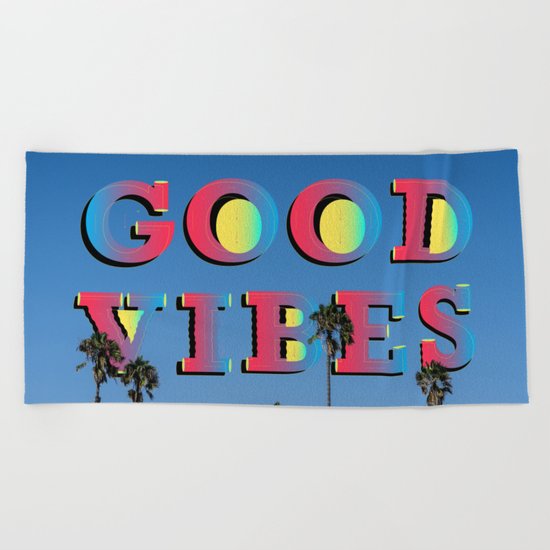 Good Vibes Beach Towel