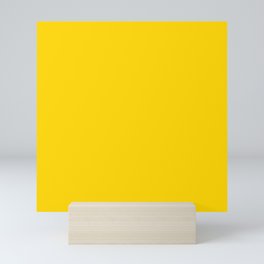 Freesia Yellow Sunshine Pastel Solid Color Block Spring Summer Mini Art Print