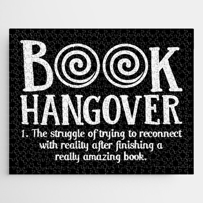 Funny Book Hangover Definition Jigsaw Puzzle