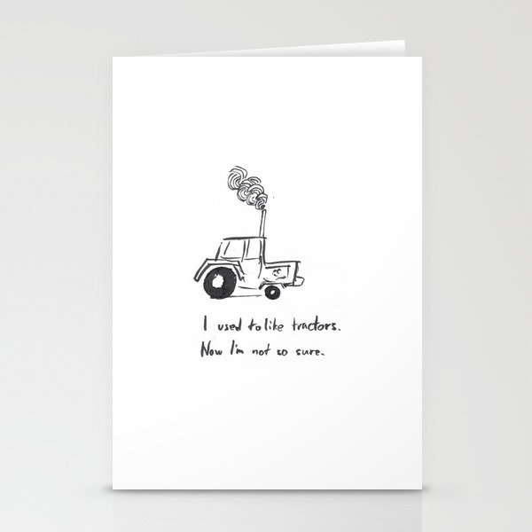 I used to like tractors ... Stationery Cards