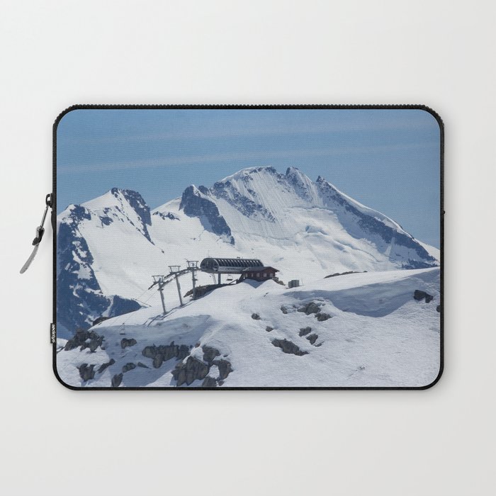 Whistler Blackcomb - Symphony Chair with Castle Mountain in British Columbia, Canada Laptop Sleeve