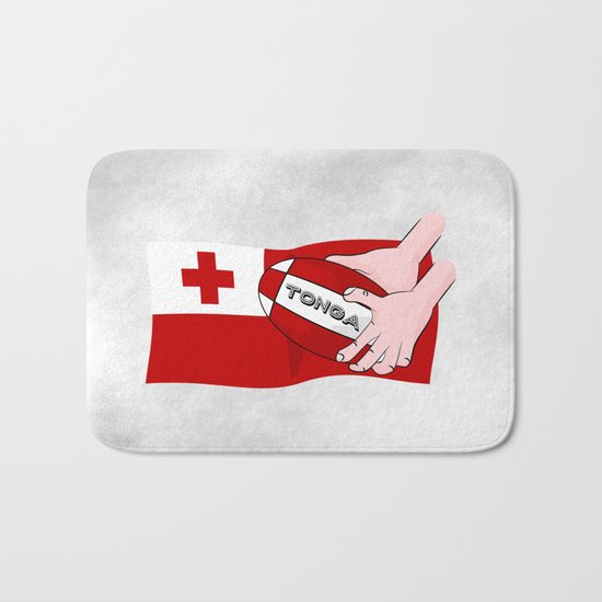 Tonga Rugby Flag Bath Mat